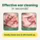 Product Earth Rated Hypoallergenic Ear Wipes for Dogs and Cats, Wild Oat Scent, 60 Count