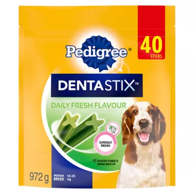 Product Pedigree Dentastix Oral Care Fresh Flavour Adult Dog Treats For Med. Breeds Reduces Plaque & Tartar