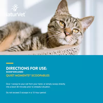 Product NaturVet Scoopables Quiet Moments Calming Aid Chews for Cats