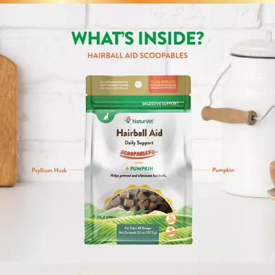 Product NaturVet Scoopables Hairball Aid Chews for Cats