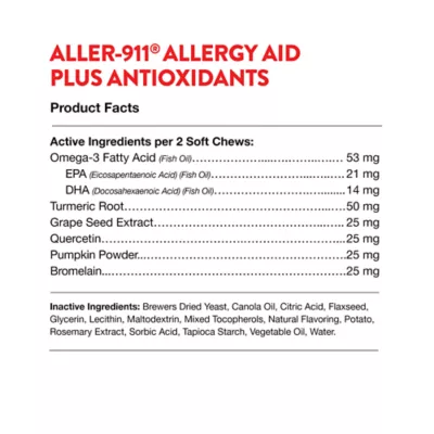 Product NaturVet Aller-911 Allergy Aid Soft Chews for Dogs