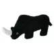 Product Barker's Bowtique Wildlife Gertie Black Rhino Dog Toy
