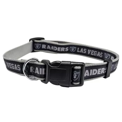 Product Pets First Las Vegas Raiders Satin Dog Collar