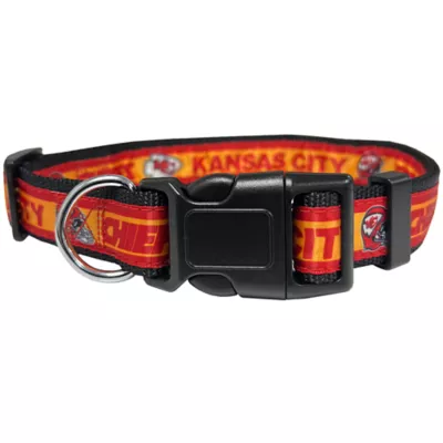 Product Pets First Kansas City Chiefs Satin Dog Collar