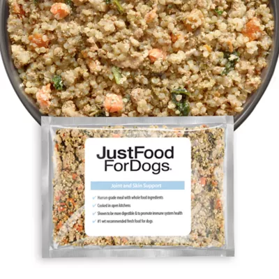 Product JustFoodForDogs Joint & Skin Support Adult Frozen Dog Food - Pork, 18 oz