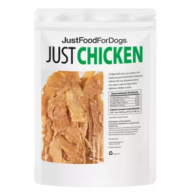Product JustFoodForDogs Just Chicken Single Ingredient Chicken Breast All Life Stages Dog Treats