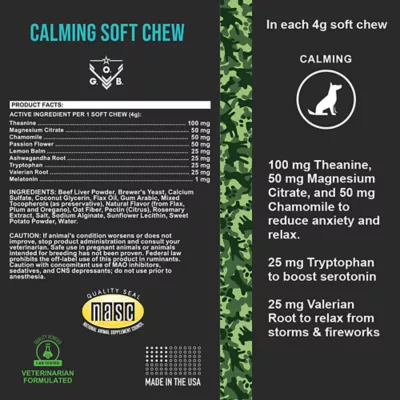 Product Operation Good Boy Calming Health Supplement for Dogs