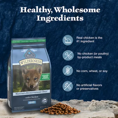 Product Blue Buffalo Wilderness Nature's Evolutionary Diet Puppy Dry Dog Food - Grain Free, Chicken