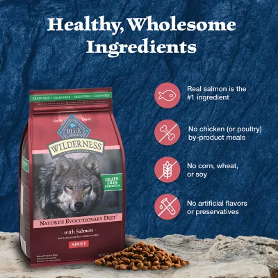 Product Blue Buffalo Wilderness Nature's Evolutionary Diet Adult Dog Dry Food - Grain Free, Salmon