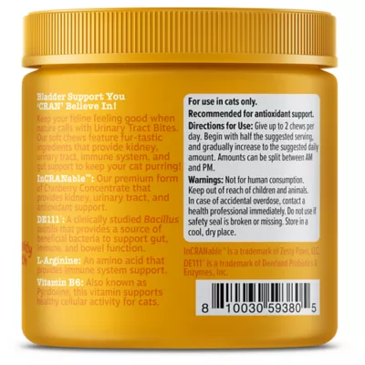 Product Zesty Paws Cranberry Bladder Urinary Supplement Bites for Cats