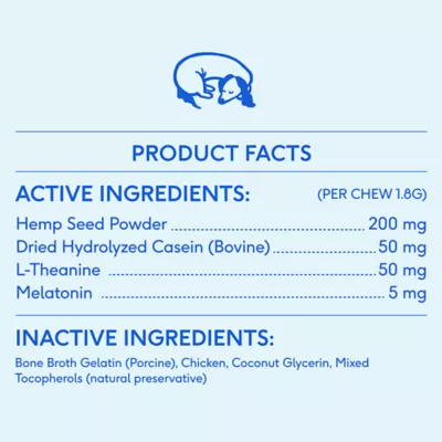 Product Native Pet Calm Chews for Dogs - Anxiety & Calming Supplement