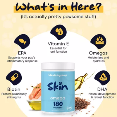 Product Healthy Pup Soft Chews Skin & Coat Supplement for Dogs