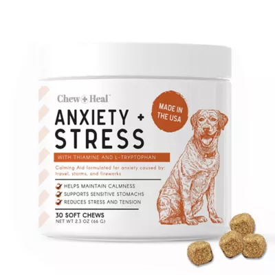 Product Chew + Heal Anxiety + Stress Calming Supplement Soft Chews for Dogs