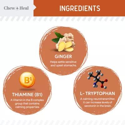 Product Chew + Heal Anxiety + Stress Calming Supplement Soft Chews for Dogs