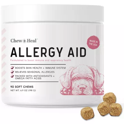 Product Chew + Heal Allergy Aid Supplement Soft Chews for Dogs
