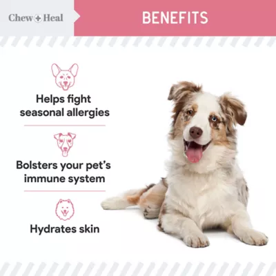 Product Chew + Heal Allergy Aid Supplement Soft Chews for Dogs