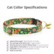 Product Made By Cleo® Christmas Treats Green Cat Collar