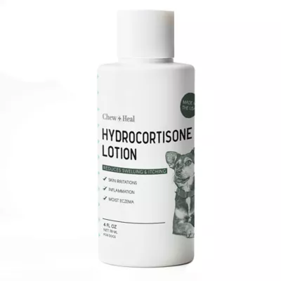 Product Chew + Heal Hydrocortisone Skin Lotion Anti-Itch First Aid Essential for Dogs