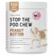 Product Chew + Heal Stop The Poo Coprophagia & Digestive Supplement Peanut Butter Flavor Soft Chews for Dogs