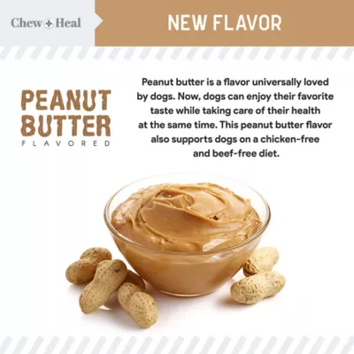 Product Chew + Heal Stop The Poo Coprophagia & Digestive Supplement Peanut Butter Flavor Soft Chews for Dogs