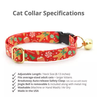 Product Made By Cleo® Christmas Treats Red Cat Collar