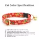 Product Made By Cleo® Christmas Treats Red Cat Collar