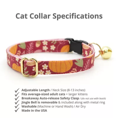 Product Made By Cleo® Pumpkin Cranberry Cat Collar