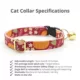 Product Made By Cleo® Pumpkin Cranberry Cat Collar