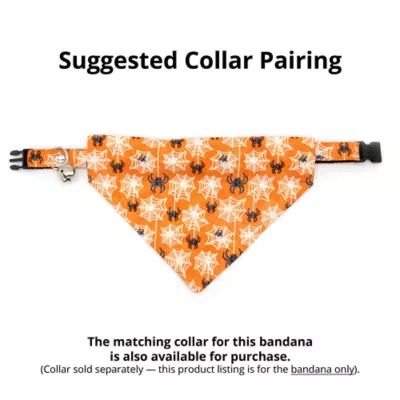 Product Made By Cleo® Spooky Spiderwebs Cat Bandana