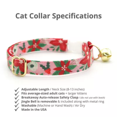 Product Made By Cleo® Winter Bloom Pink Cat Collar