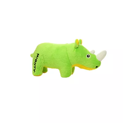 Product MIGHTY JR Safari Rhinoceros Green Dog Toy