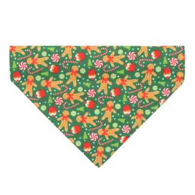 Product Made By Cleo® Christmas Treats Green Cat Bandana