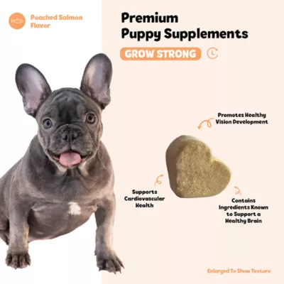 Product  Snuggle Puppy® Puppy Bites Grow Strong Supplement for Healthy Support of Eyes, Brain & Heart