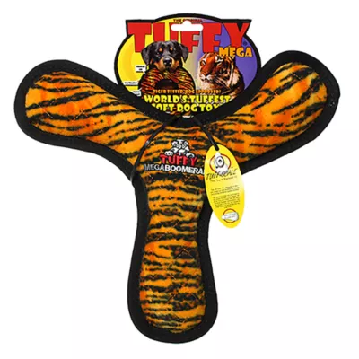 Product TUFFY® Mega Tiger-Striped Boomerang Dog Toy