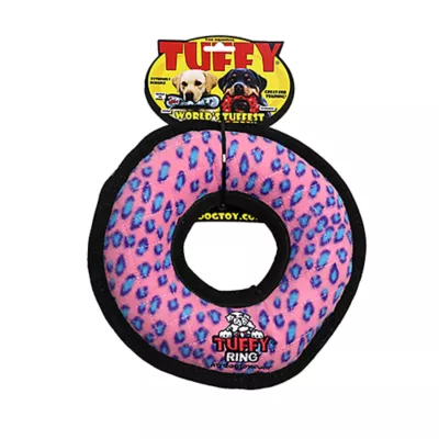 Product TUFFY® Ultimate Ring Pink Leopard Dog Toy
