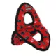 Product TUFFY® Ultimate 3-Way Ring Red Paw Dog Toy