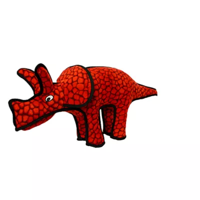 Product TUFFY® Dinosaur Triceratops Red Dog Toy