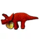 Product TUFFY® Dinosaur Triceratops Red Dog Toy