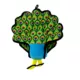 Product TUFFY® Zoo Animal Themed Dog Toy- Peacock