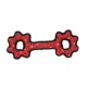 Product TUFFY® Ultimate Tug-O-Gear Red Paw Dog Toy