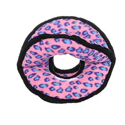 Product TUFFY® Ultimate 4-Way Ring Pink Leopard Dog Toy