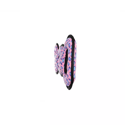 Product TUFFY® Ultimate 3-Way Tug Pink Leopard Dog Toy