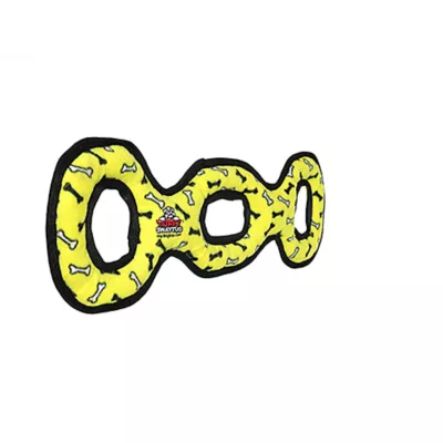 Product TUFFY® Ultimate 3-Way Tug Yellow Bone Dog Toy