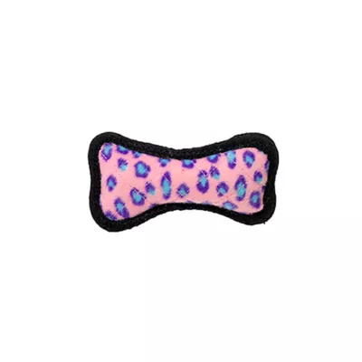 Product TUFFY® JR Bone Pink Leopard Dog Toy