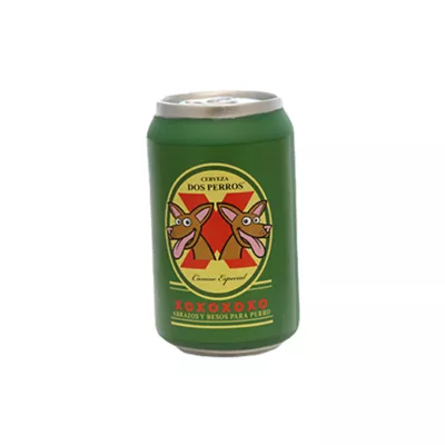 Product Silly Squeakers - "Dos Perros" Novelty Beer Can Dog Toy