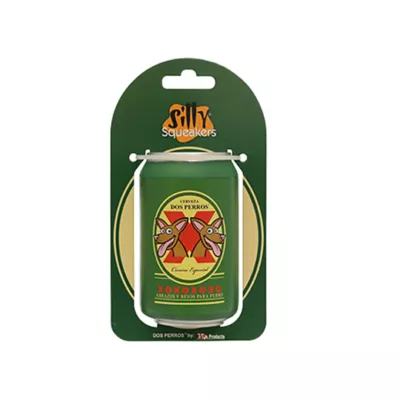 Product Silly Squeakers - "Dos Perros" Novelty Beer Can Dog Toy