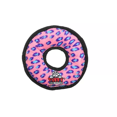 Product TUFFY® JR Ring Pink Leopard Dog Toy