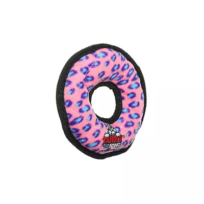 Product TUFFY® JR Ring Pink Leopard Dog Toy