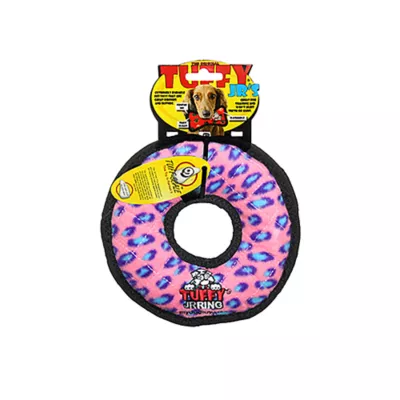 Product TUFFY® JR Ring Pink Leopard Dog Toy