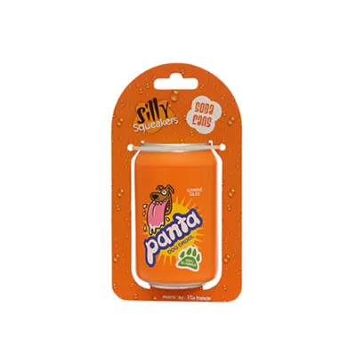 Product Silly Squeakers - "Panta" Novelty Soda Can Dog Toy